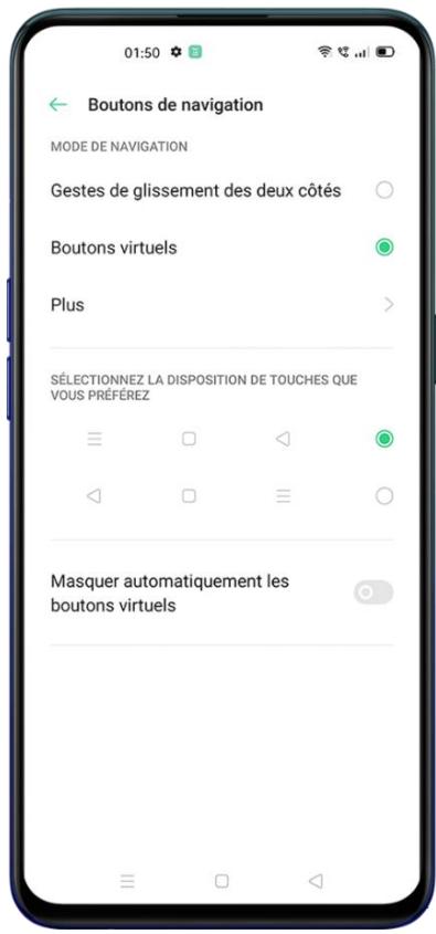 OPPO RENO 4 128GO BLEU - Boutons virtuels - 1