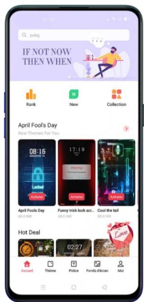 OPPO RENO 4 128GO BLEU - Theme Store - 1