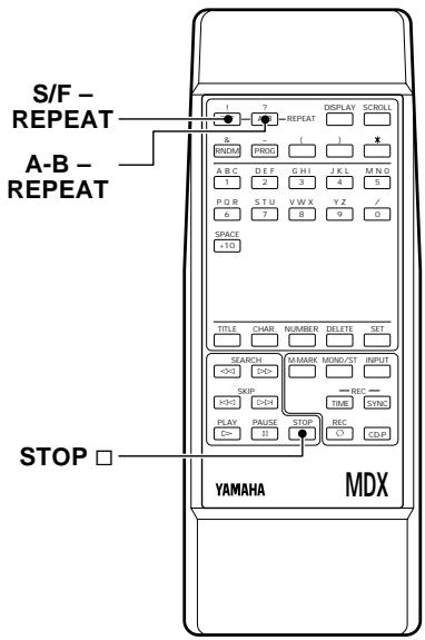 YAMAHA MDX-596 - REPETITION DE LA LECTURE - 2