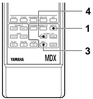 YAMAHA MDX-596 - ENREGISTREMENT AVEC RATTRAPAGE DE TEMPS - 1