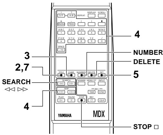 YAMAHA MDX-596 - RECUTERATION des zones enregistrables libres - 2