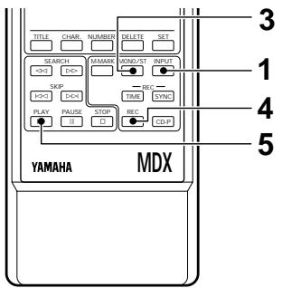 YAMAHA MDX-596 - ENREGISTREMENT MONOPHONIQUE - 1