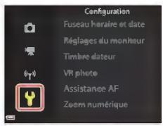 NIKON COOLPIX A90NN - Sélectionnéz une icône de menu puis appuyez sur OK. - 2