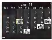 NIKON COOLPIX A90NN - Visualisation par planche d'imagettes/Affichage en mode calendrier - 6