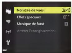 NIKON COOLPIX A90NN - Appuyez sur la commande MENU (menu) et configurez les réglages pour enregistrer des vidés. - 1