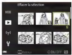 NIKON COOLPIX A90NN - Utilizez  pour selectionner ON ou OFF. - 1