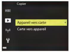NIKON COOLPIX A90NN - Fonction Copier (copie entre la carte mémoire et la mémoire interne) - 1