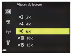 NIKON COOLPIX A90NN - Sélectionné la vitesse de lecture à l'aide de l'options Vitesse de lecture, et appuyez sur OK. - 1
