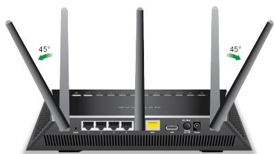NETGEAR R7000P-100PES - To attach the antennas: - 2