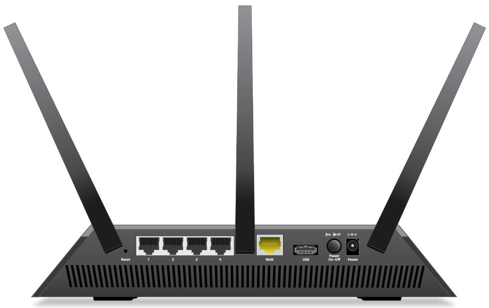 NETGEAR R7000P-100PES - Rear Panel - 1