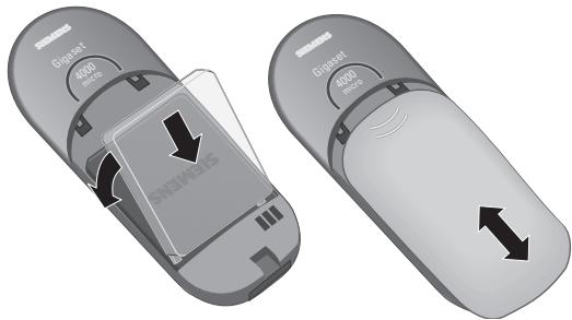 GIGASET lave784015 - Insérer la batterie - 1