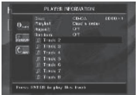 HARMAN KARDON DVD47 - Utilisation du menu Player Information - 1
