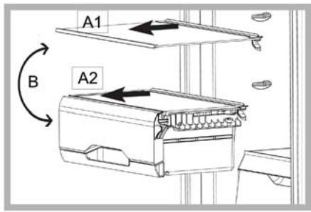 INDESIT LISFF1ORKH - Récipient FLEXI USE BOX* - 1