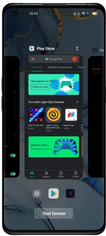 OPPO NUSFINDX3PRO - Passer d'une application à l'autre - 1