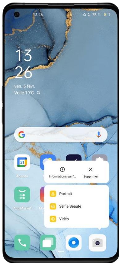 OPPO NUSFINDX3PRO - Créer des raccourcis pour les applications - 1