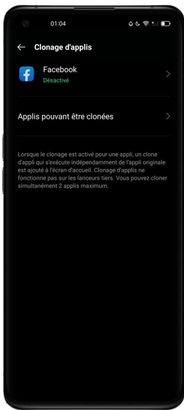 OPPO NUSFINDX3PRO - Clonage d'applis - 1
