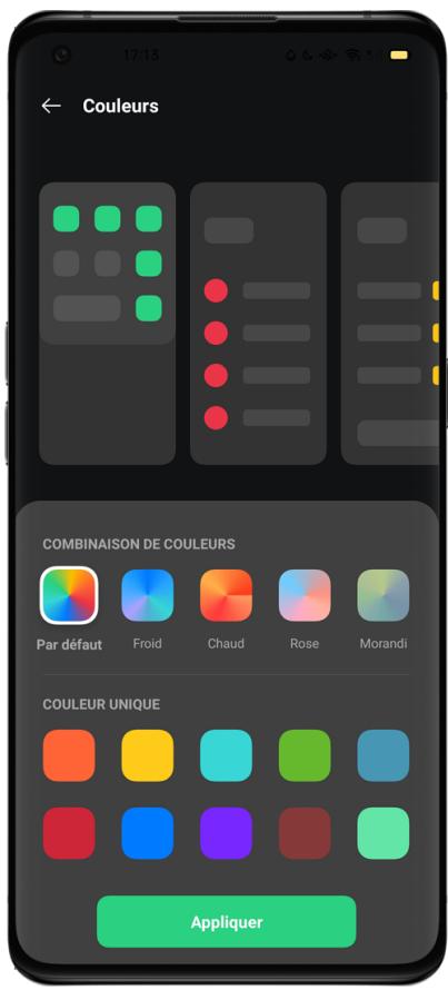 OPPO NUSFINDX3PRO - Schéma de couleurs personnalisables - 1