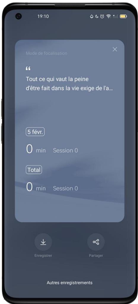 OPPO NUSFINDX3PRO - Consulter les statistiques de concentration - 1