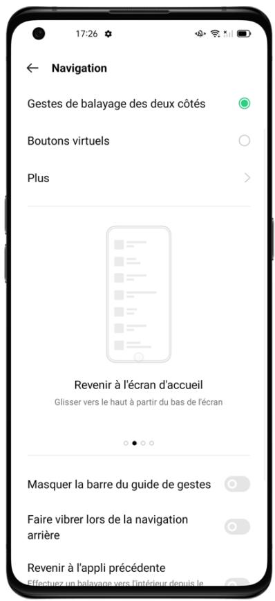 OPPO NUSFINDX3PRO - Gestes de balayage des deux côtés - 1