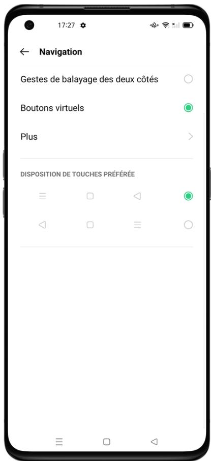 OPPO NUSFINDX3PRO - Boutons virtuels - 1