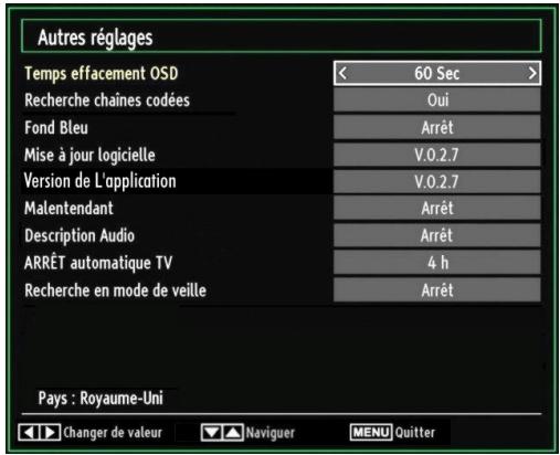 WESTLINE WL32HD11 - Configuration des autres réglages - 1