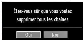 WESTLINE WL32HD11 - Effacer la liste des chaînes (*) - 1