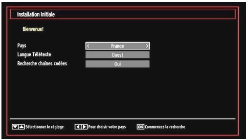 WESTLINE WL32HD11 - Première installation - 2