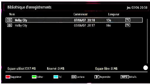 WESTLINE WL32HD11 - Regarder les programmes enregistrés - 1