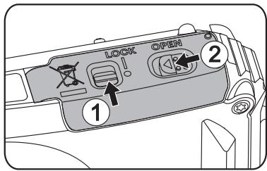 KODAK WPZ2 - Installes la batterie et la carte mémoire - 1