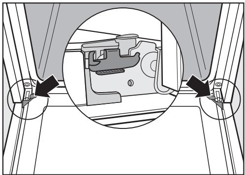MIELE H5981BP - Démontage de la porte - 1