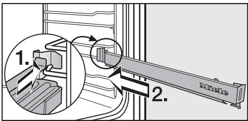 MIELE H5981BP - Montage des rails coulissants FlexiClips - 1