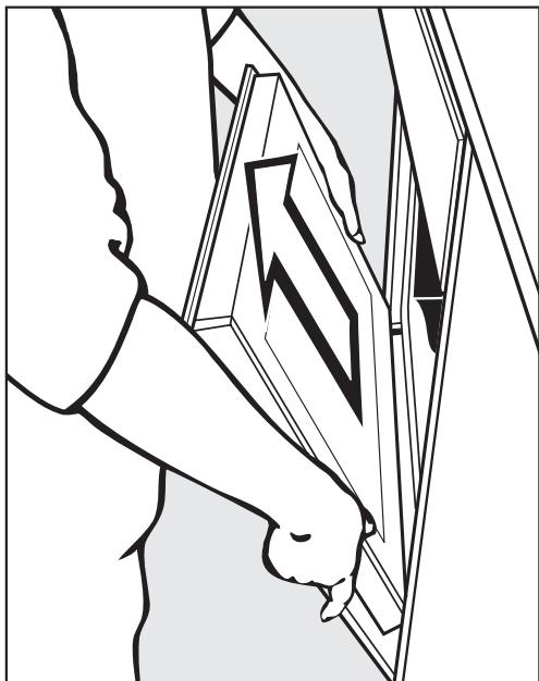 MIELE H5981BP - Démontage de la porte - 3