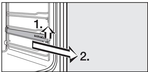 MIELE H5981BP - Démonter les rails coulissants FlexiClips - 1