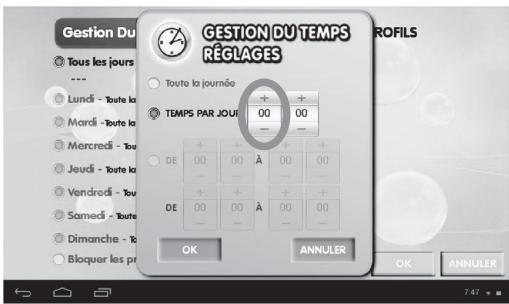 LEXIBOOK MFC375FRY - Temps par jour - 2