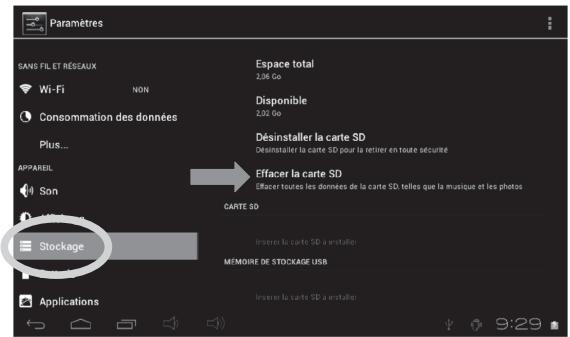 LEXIBOOK MFC375FRY - - Formater la carte mémoire - 1