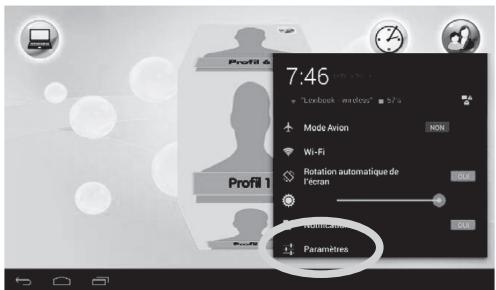 LEXIBOOK MFC375FRY - Comment activer le Bluetooth® de la tablette - 3