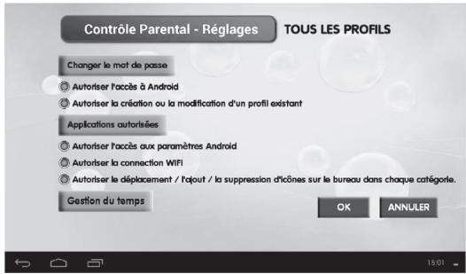 LEXIBOOK MFC375FRY - Comment configurer le contrôle parental Lexibook® - 7