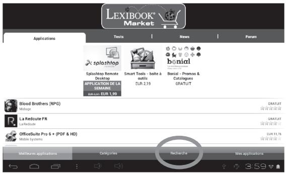 LEXIBOOK MFC375FRY - - Rechercher des applications sur le Lexibook® Market - 2