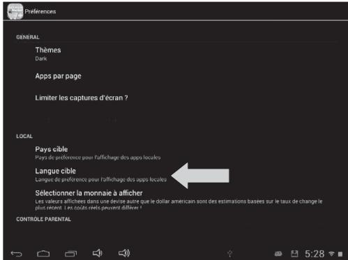 LEXIBOOK MFC375FRY - - Changer la langue du Lexibook® Market Premium - 2
