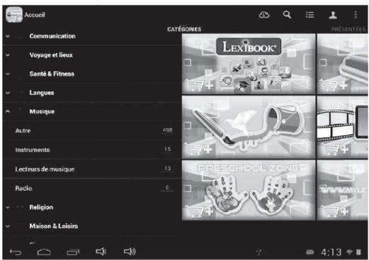 LEXIBOOK MFC375FRY - - Rechercher des applications sur le Lexibook® Market Premium - 1