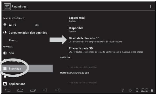 LEXIBOOK MFC375FRY - - Retirer la carte mémoire - 1