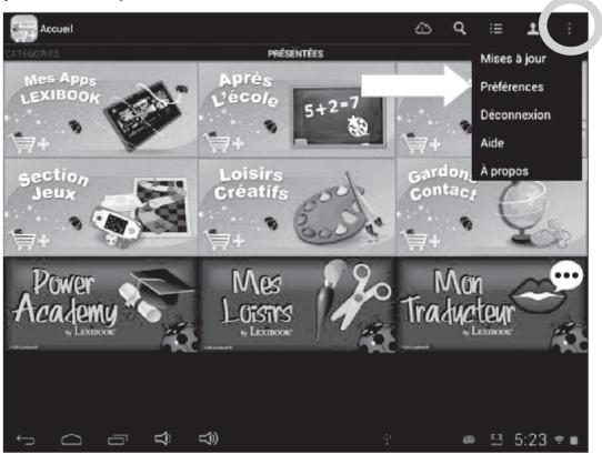 LEXIBOOK MFC375FRY - - Changer la langue du Lexibook® Market Premium - 1