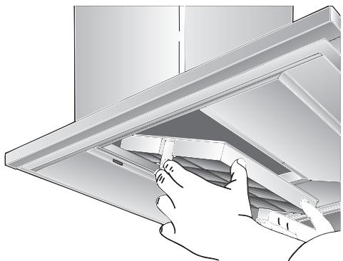 NEFF D69557NO - Mise en place du filtré: - 1