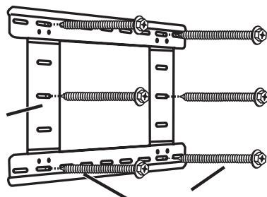 HAMA X-ARM NOIR - Montage du support X-arm™ sur le mur - 3