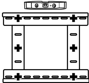HAMA X-ARM NOIR - Montage du support X-arm™ sur le mur - 1