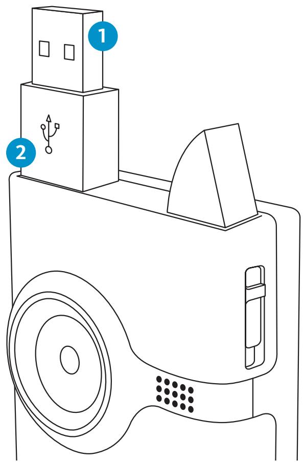 FLIP MINO HD CHROME - Recharge de la batterie - 1