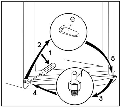 ELECTROLUX ARC 185 Ccob - Réversibilité des portes - 3