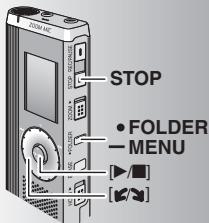 STOP • FOLDER — MENU
