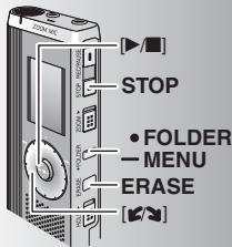 STOP • FOLDER — MENU ERASE [ ]