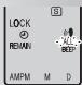 LOCK REMAIN AMPM M D S ALL BEEP